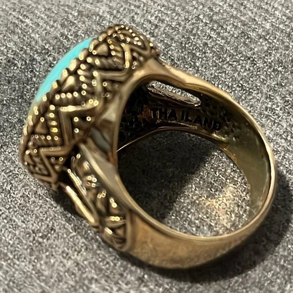 Turquoise Studio Barse Ring-10.5 - Picture 4 of 14